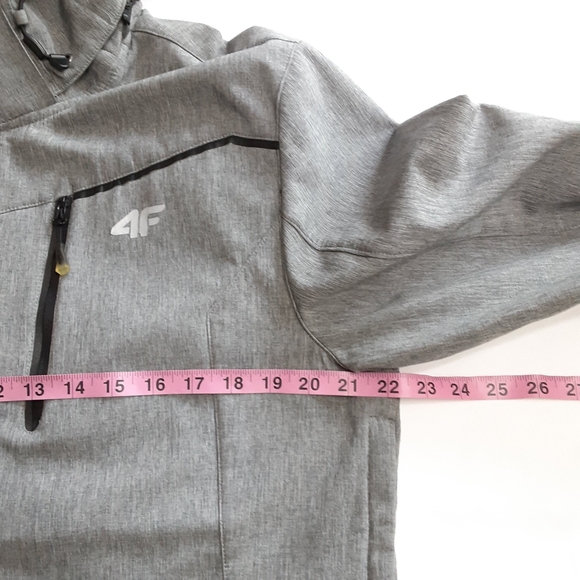 4F Street Racer grey neo-dry zip up waterproof windproof jacket men size large - Picture 11 of 13